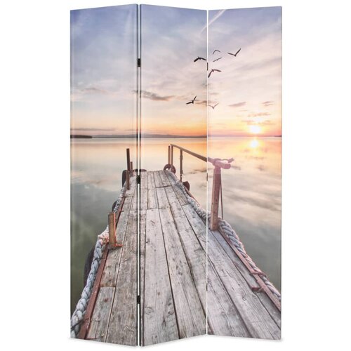 VidaXL Zložljiv paravan 120x170 cm jezero Slike