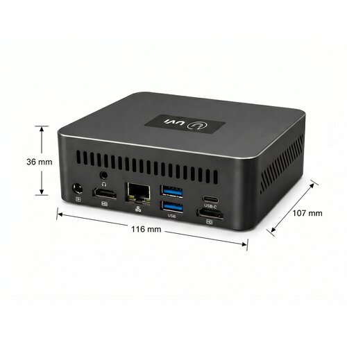 Uvi MINI PC R758 - AMD Ryzen 7 5800U - 32GB RAM + 1TB SSD, OS Slike