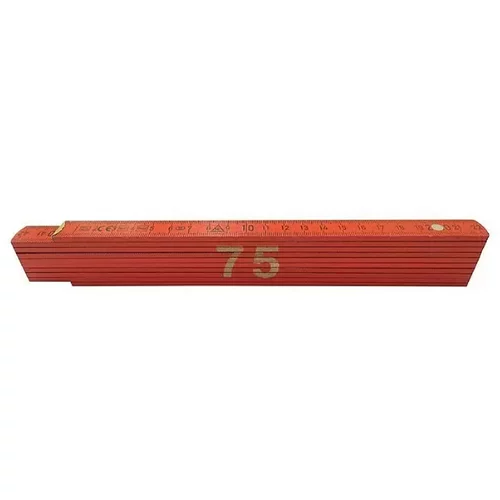 HEKA Zložljiv meter Heka (napis: 75, rdeče barve, 2 m)