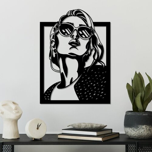 Wallity zidna dekoracija july, 55 x 40 cm, crna Cene