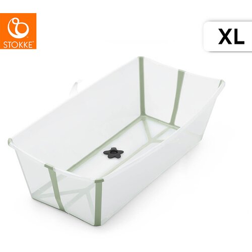 Stokke Kad x large Flexi bath transparent green Cene
