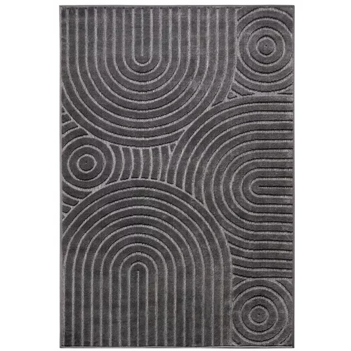 Hanse Home Antracitno siva preproga 67x120 cm Iconic Wave –