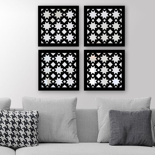 Wallity set ogledala SHY15088400392, crni Cene