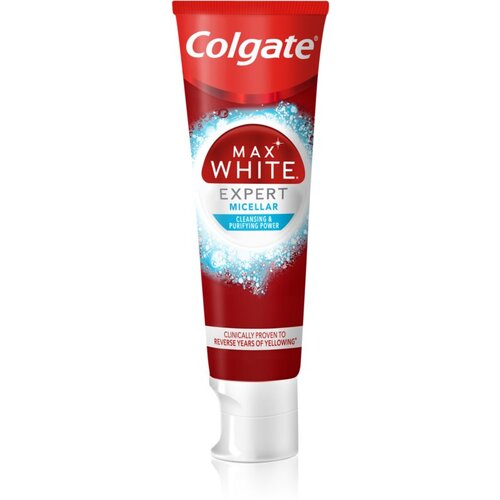 Colgate Max White Expert Micellar zobna pasta za beljenje zob 75 ml Slike
