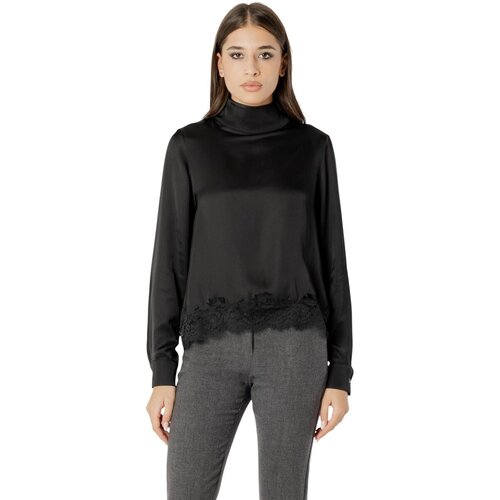 I AM Topi &amp;amp; Bluze Elisa lace viscose satin blouse L 022 Črna Slike
