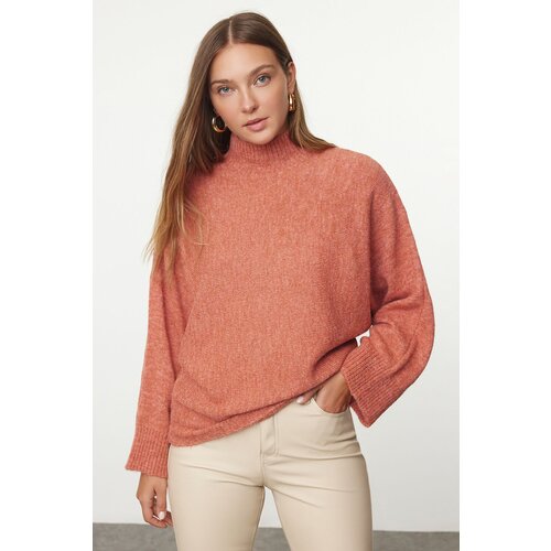 Trendyol Dusty Rose Soft Texture Wide Pattern Knitwear Sweater Cijene