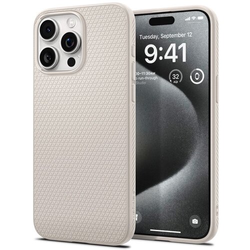 Spigen LIQUID AIR maska za iPhone 15 Pro Max ACS07212 - Natural Titanium Cijene