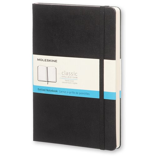 Moleskine Beležnica LG trde platnice, črna - pike Cene