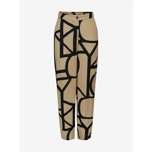 Only Beige Ladies Patterned Trousers Ava - Women