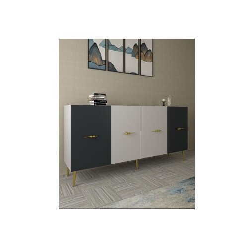 Hanah home Komoda Loop KB150 White Anthracite Cene