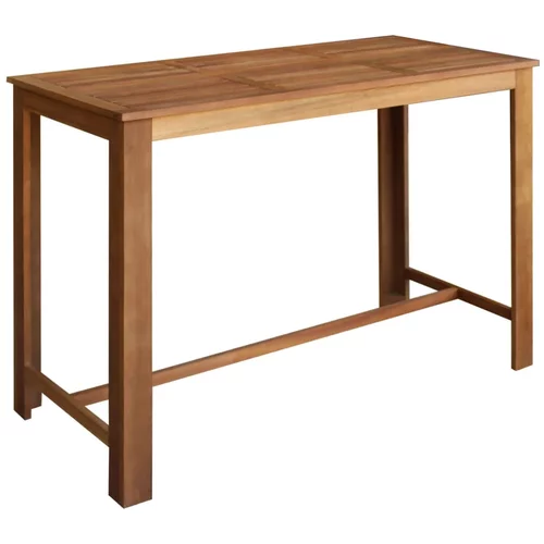 vidaXL Barska miza iz trdnega akacijevega lesa 150x70x105 cm