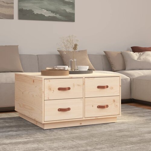  Stolić za kavu 80 x 80 x 45 cm od masivne borovine Cene