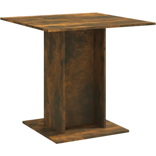 Maison Chic Blagovaonski stol boja dimljenog hrasta 80 x 80 x 75 cm drveni Cene