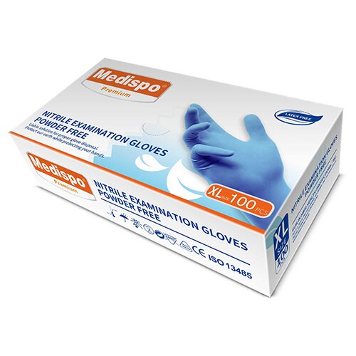  Nitrilne rukavice PLAVE bez pudera 3,5g Medispo 100/1 Cene