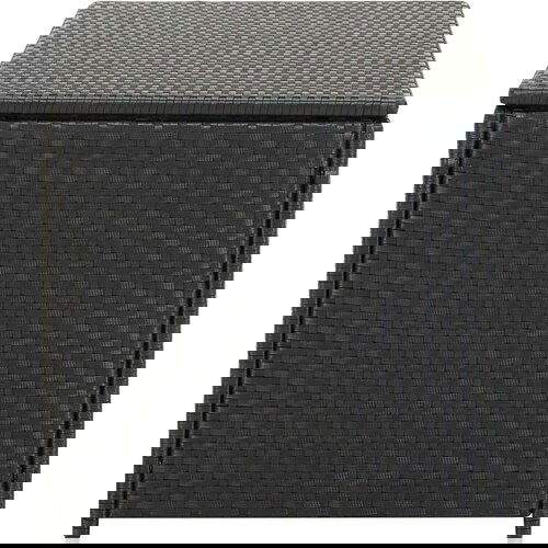 vidaXL Vrtna kutija za pohranu od poliratana 100 x 50 x 50 cm crna Cene