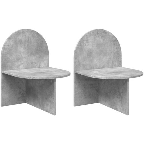  Noćni ormarić 2 pcs Betonska siva 48 x 49 x 65 cm - Betonsko siva 2 48 x 49 x 65 cm Cene