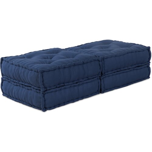 vidaXL Modularna Poufa (2 kosa) Indigo Tkanina, (22045921) Cene