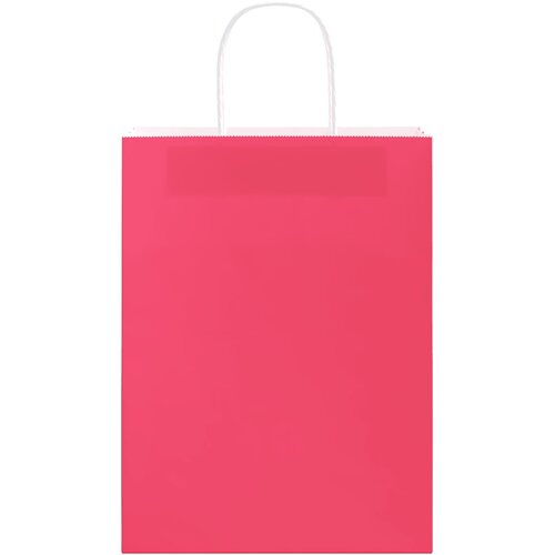  Papirnate vrećice 50 kom s ručkama ružičaste 26x12x35 cm Slike