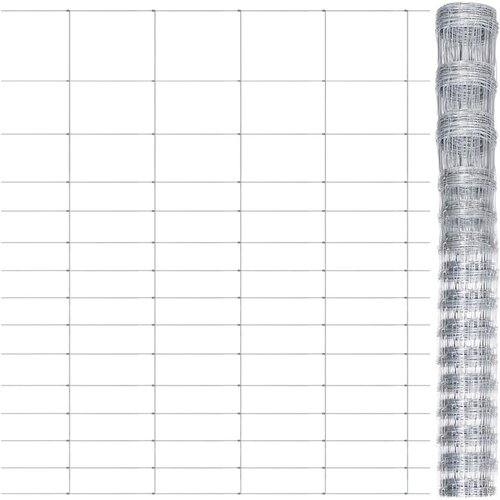 vidaXL Vrtna ograja pocinkano jeklo srebrna 50x1,6 m Cene
