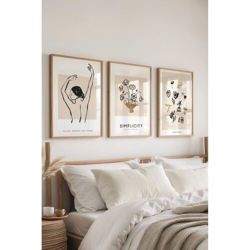 WALLXPERT &Ccedil;-300602 - 3040 set dekorativnih slika u vi&scaron;e boja (3 komada) Cene