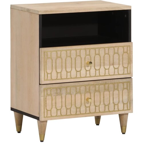  The Living Store Nočna omarica 50x33x60 cm trden mangov les - Nočna Omarica, (21441841) Cene