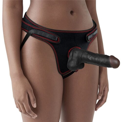 Lovetoy easy strapon set 7.5inch black LVTOY00673 Slike
