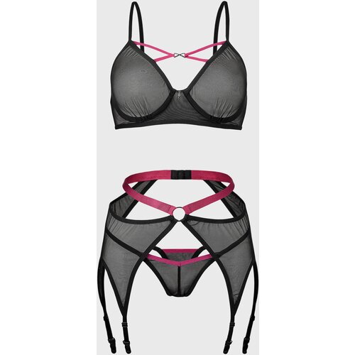 Obsessive Novenes 3-pcs Set Black XS/S Cene