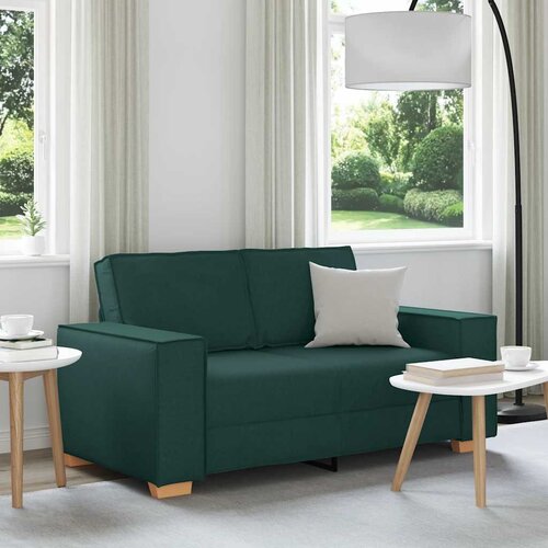 VidaXL Dvosed temno zelen 120 cm blago Slike