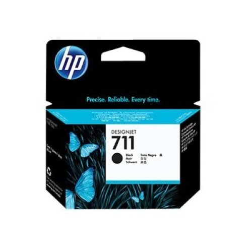 HP 711 originalna kartu&scaron;a s črnilom, črna, visoke zmogljivosti, 80 ml, 1 kos Cene