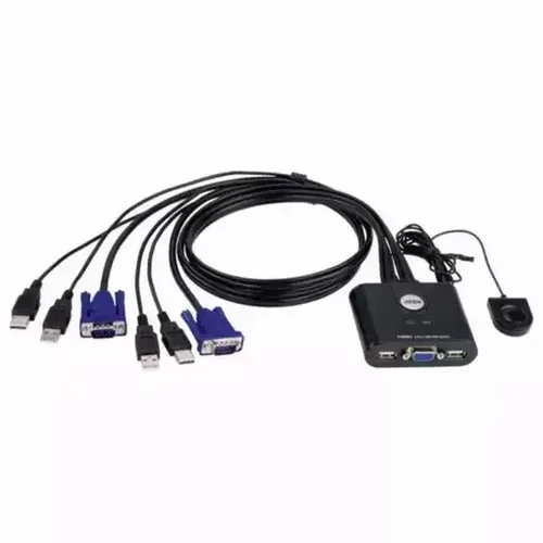 Itc KVM stikalo 2:1 mini VGA/USB s kabli CS22U CS22U-A7