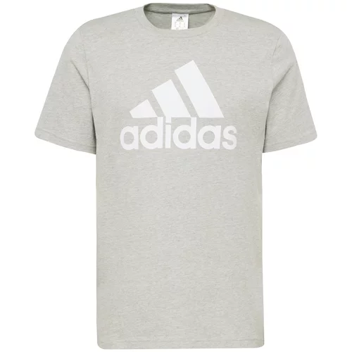 Adidas Tehnička sportska majica 'Essentials' siva melange / bijela