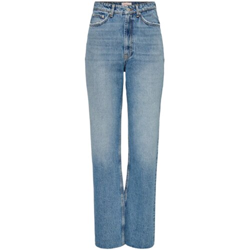 Only Jeans straight ONLRILEY LIFE EX HW STR DNM DOT353 NOOS 15315031 Modra Slike