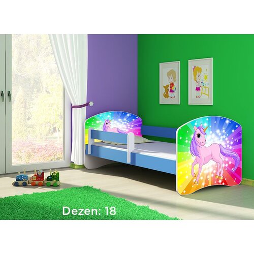 ACMA dečiji krevet II 140x70 + dušek 6 cm BLUE18 Cene