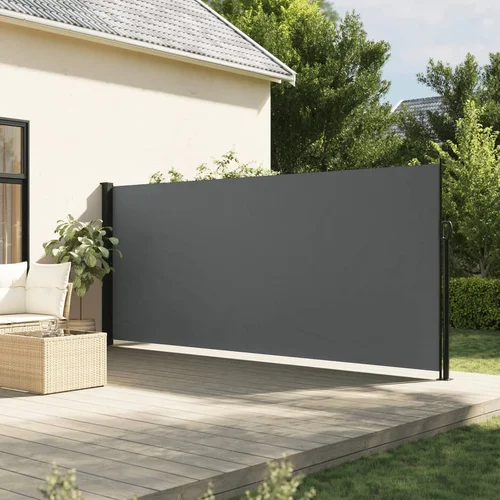 vidaXL Bočna tenda na uvlačenje antracit 180 x 300 cm