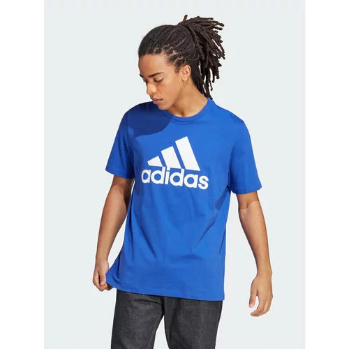 Adidas Majica Essentials Single Jersey Big Logo T-Shirt IC9351 Modra Regular Fit