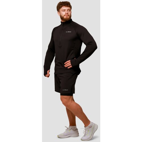 GymBeam Kratke hlače za trčanje Pulse 2u1 Black Slike