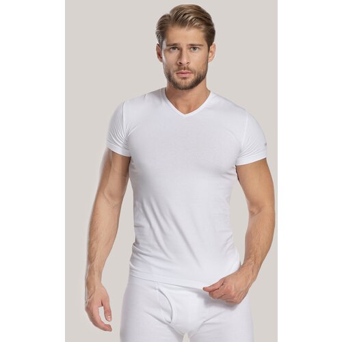 Enrico Coveri Moška majica V neck, bela Cene
