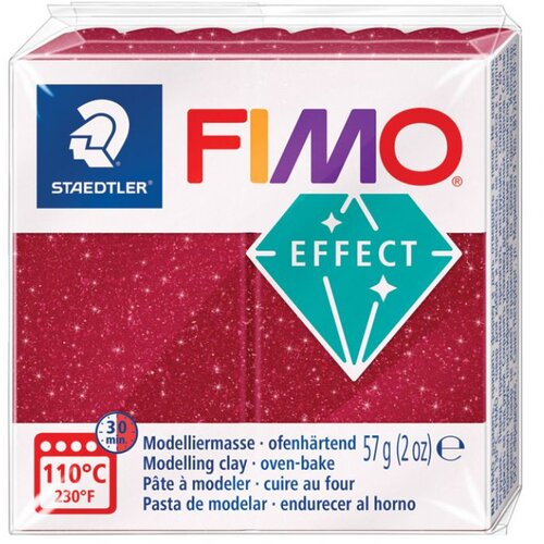  MASA ZA MODELIRANJE 57G FIMO EFFECT GALAXY STAEDTLER 8010-202 CRVENA Slike