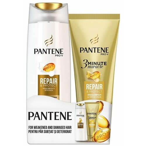 Pantene repair & protect šampon za kosu 360ml i 3MM balzam za kosu 200m promo Slike