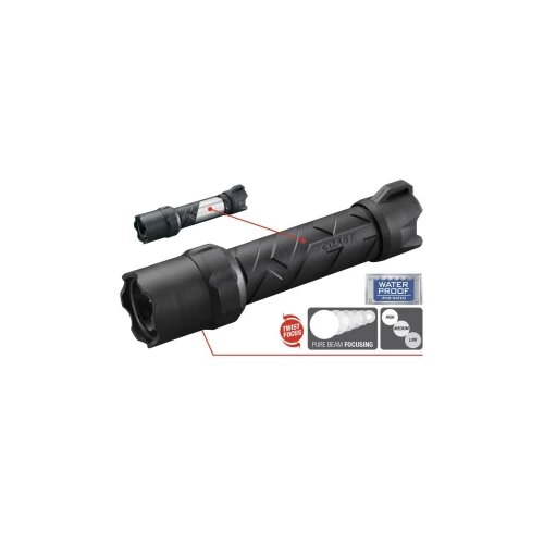 Coast LED džepna svjetiljka Polysteel 600 baterijsko napajanje 620 lm 340 g crna, siva Cijene