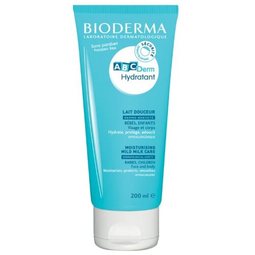 Bioderma ABC Derm hidratantno mleko za lice i telo 200 ml Slike