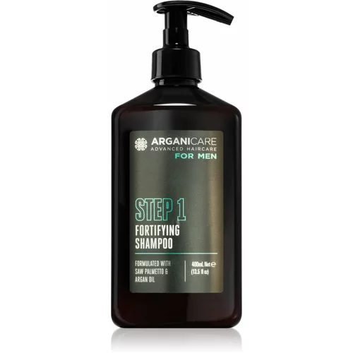 Arganicare For Men Fortifying Shampoo šampon za okrepitev las za moške 400 ml