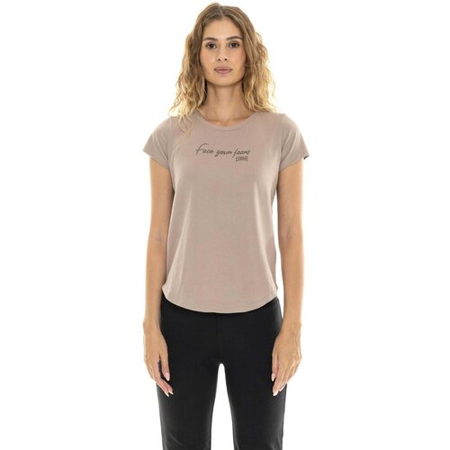 Leone 1947 Majice s kratkimi rokavi Woman T-Shirt Short Sleeves Relaxed Rumena Cene