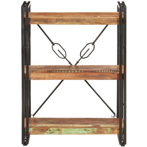 Maison Chic Knjižna omara - Knjižni regal 3-nadstropna 60x30x80 cm trden predelan les, (21725994) Cene