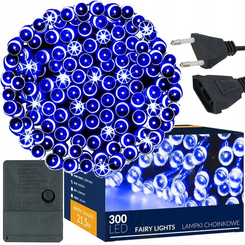 springos 300LED LUČKE ZA JELKO AKTUALNA SVETLEČA ZAVESA MODRA ŽICA, (21638736) Cene