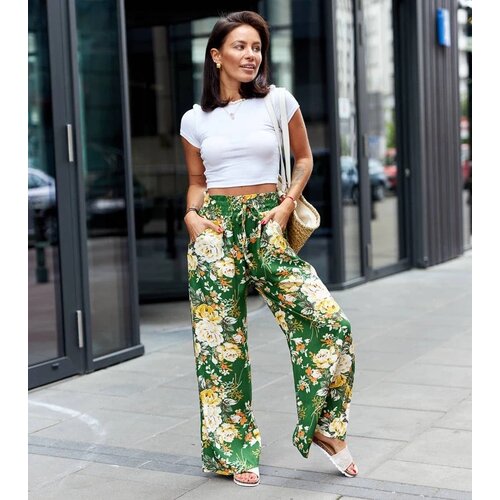 UR/CEO Green wide floral pants Cosimo Cijene