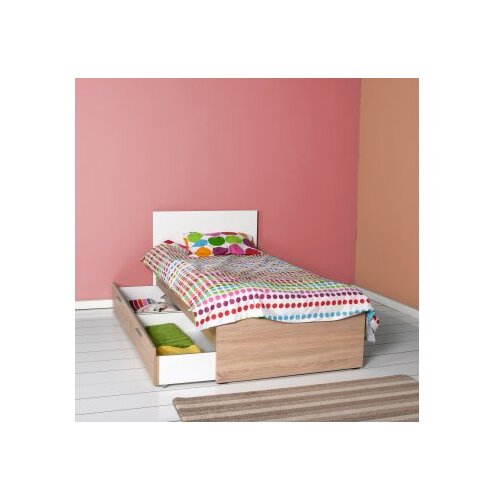 Kalune Design Okvir kreveta Kry-792-Sd-2, 100x85x195 cm, Hrast Slike