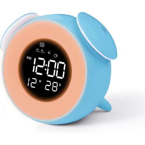 Generic Digitalna budilka, otroška budilka, namizna svetilka s funkcijo dremeža na dotik, polnilni priključek USB, (21133250) Cene
