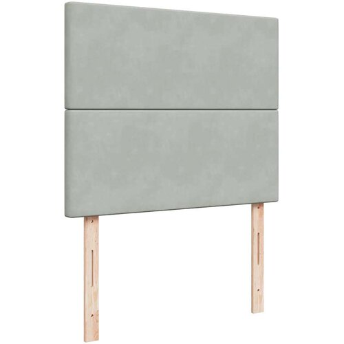 VidaXL okvir kreveta s madracima svijetlosivi 120x200cm bar&amp;scaron;unasti Slike