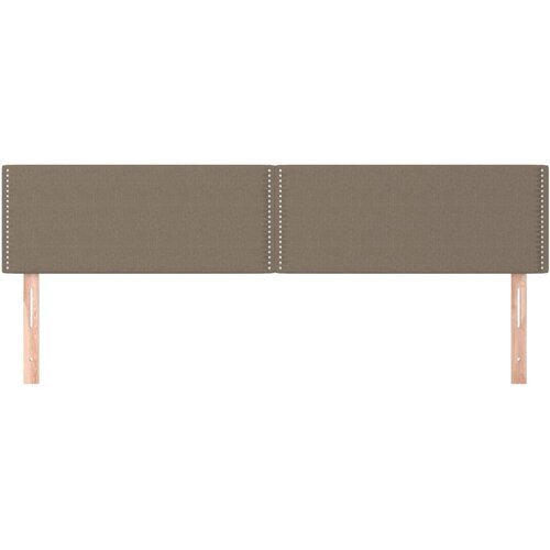  Uzglavlja smeđesiva 200x5x78/88 cm od tkanine Slike